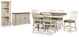 Furniture City Houma - Ashley Furniture - Bolanburg Counter Height Table with 6 Barstools, Server and Display Cabinet - Counter Height Table with 6 Barstools, Server and Display Cabinet - D647D25