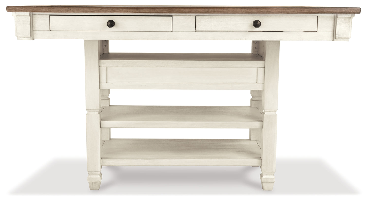 Bolanburg Counter Height Dining Table and 4 Barstools with Display Cabinet