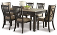 Furniture City Houma - Ashley Furniture - Tyler Creek Dining Table with 6 Chairs - Dining Table with 6 Chairs - D736D7