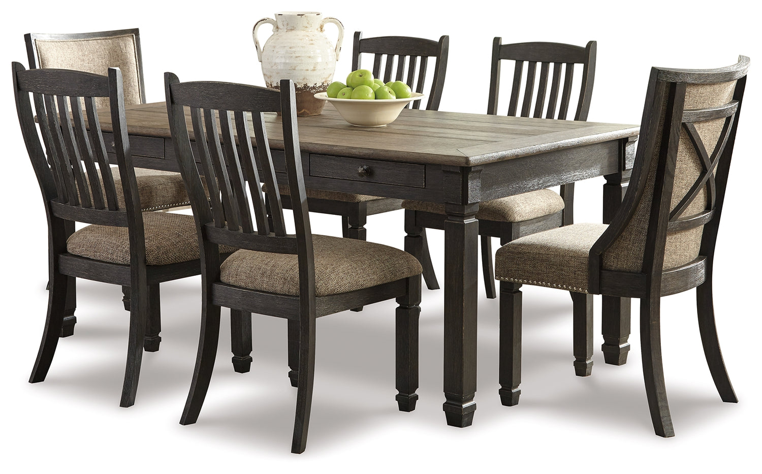 Furniture City Houma - Ashley Furniture - Tyler Creek Dining Table with 6 Chairs - Dining Table with 6 Chairs - D736D7