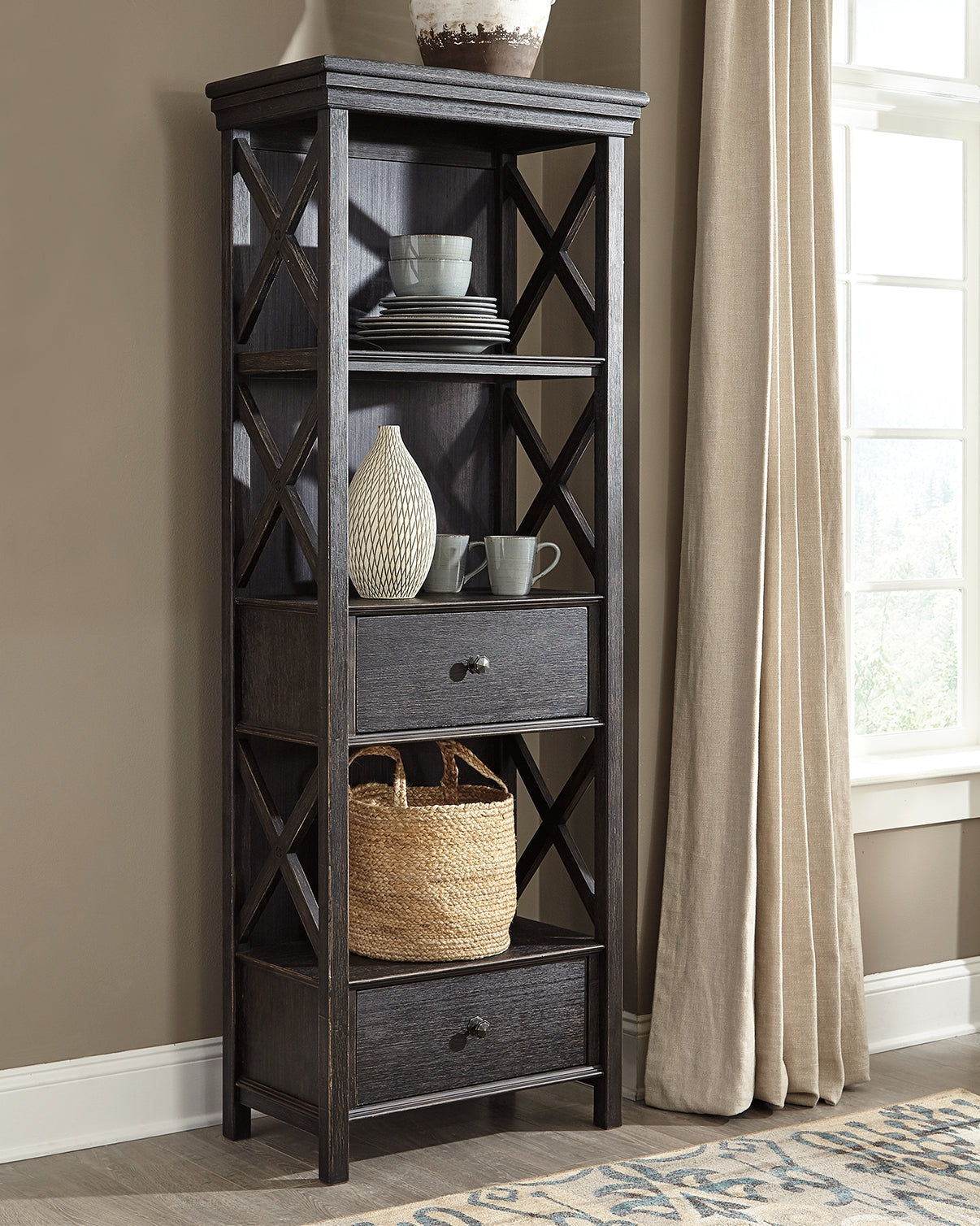Furniture City Houma - Ashley Furniture - Tyler Creek Display Cabinet - Display Cabinet - D736-76