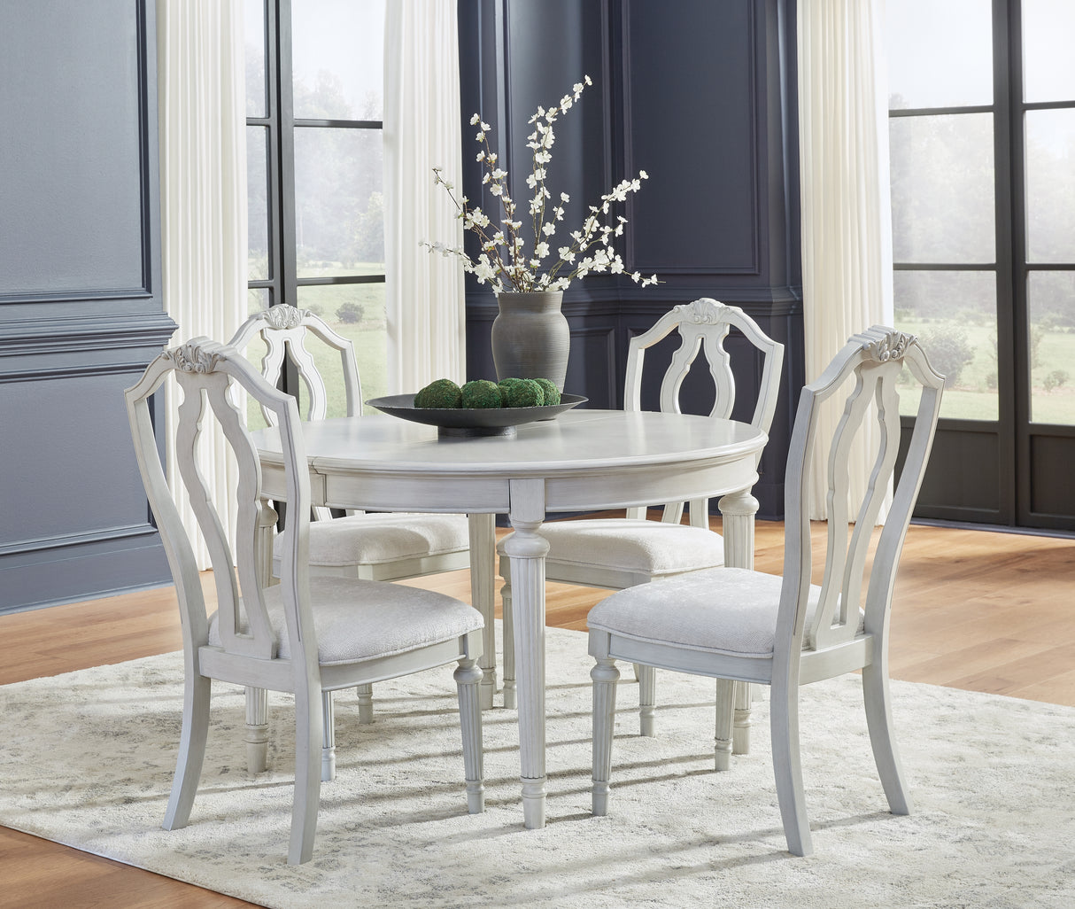 Furniture City Houma - Ashley Furniture - Montelaine Extension Dining Table and 4 Chairs - Extension Dining Table and 4 Chairs - D795D1