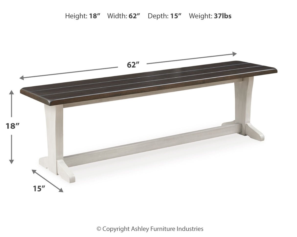 Darborn 62" Dining Bench