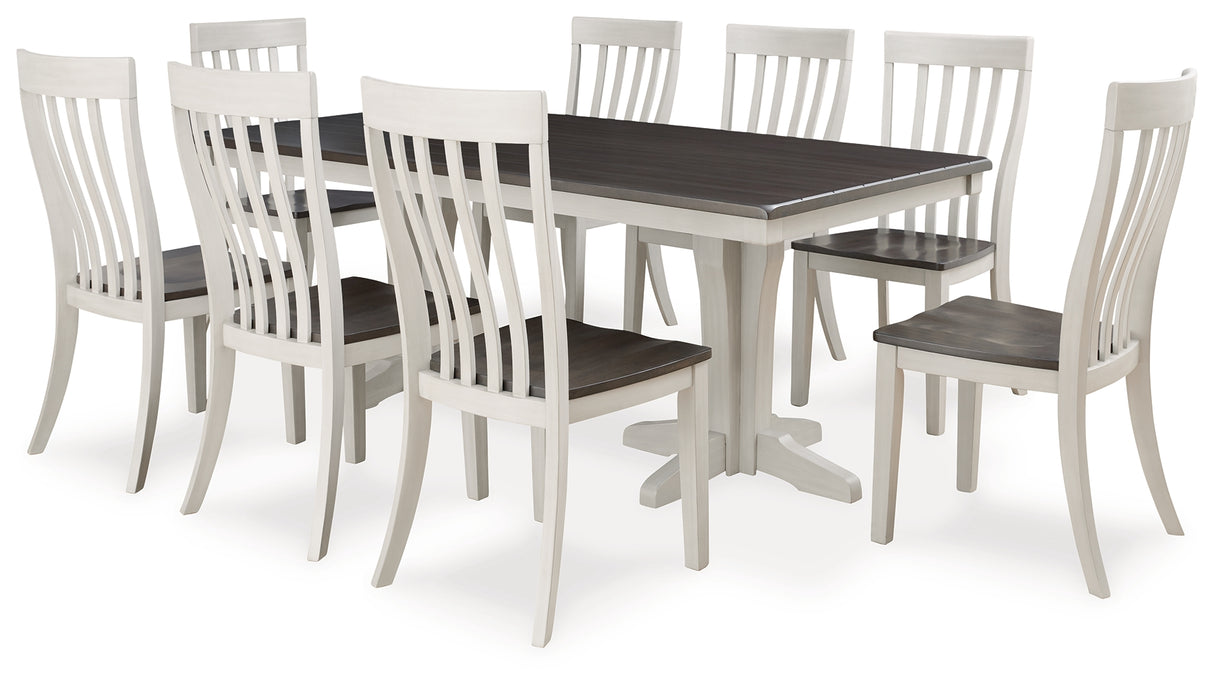 Darborn Dining Table and 8 Chairs