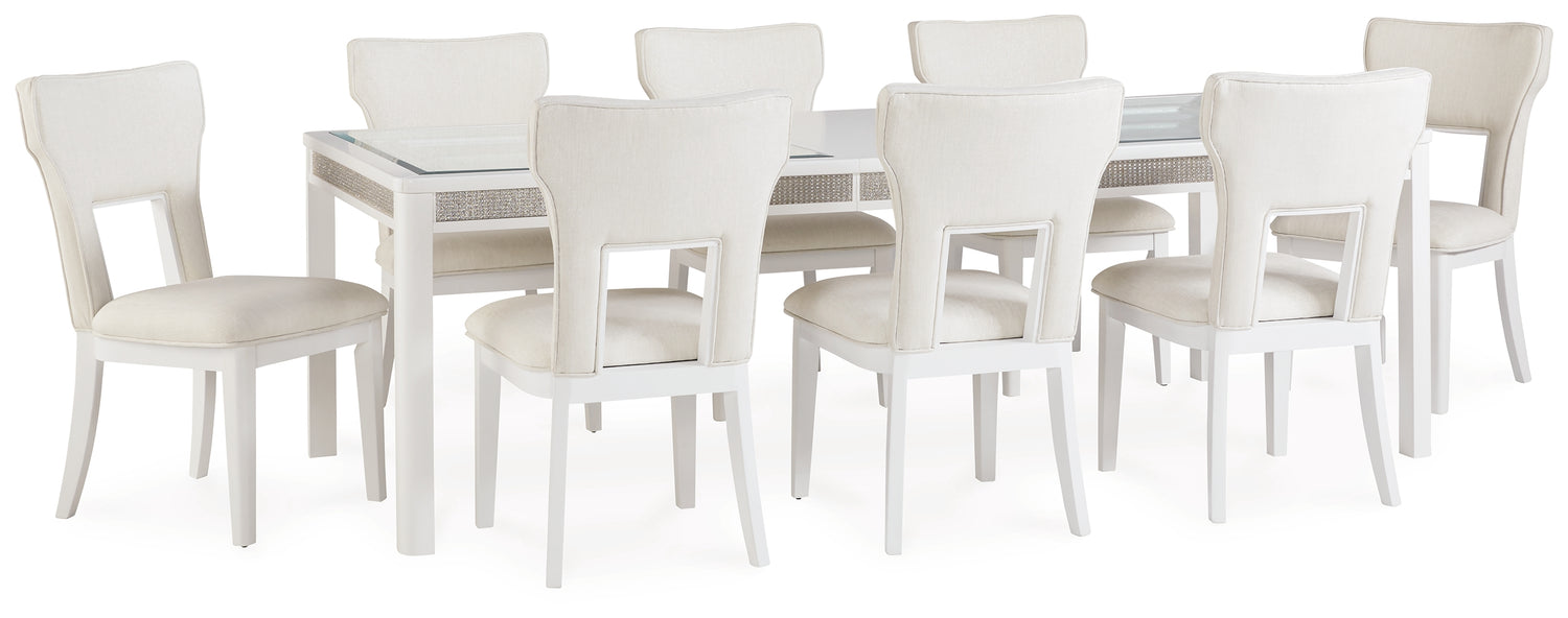 Furniture City Houma - Ashley Furniture - Chalanna Dining Table and 8 Chairs - Dining Table and 8 Chairs - D822D3