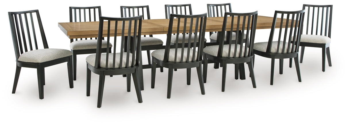 Furniture City Houma - Ashley Furniture - Galliden Extension Dining Table and 10 Chairs - Extension Dining Table and 10 Chairs - D841D13