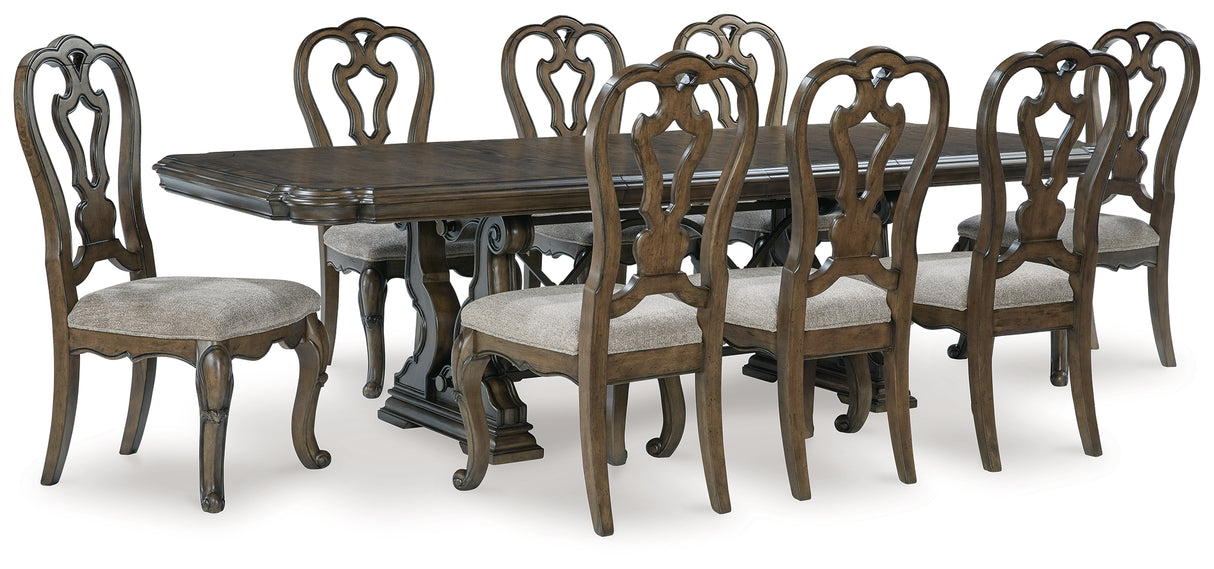 Furniture City Houma - Ashley Furniture - Maylee Dining Table and 8 Chairs - Dining Table and 8 Chairs - D947D9
