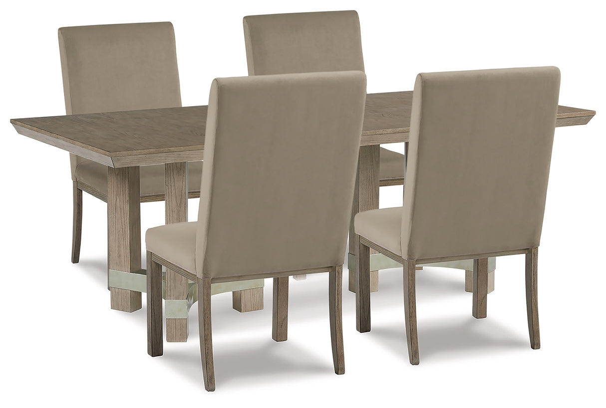 Furniture City Houma - Ashley Furniture - Chrestner Dining Table and 4 Chairs - Dining Table and 4 Chairs - D983D4