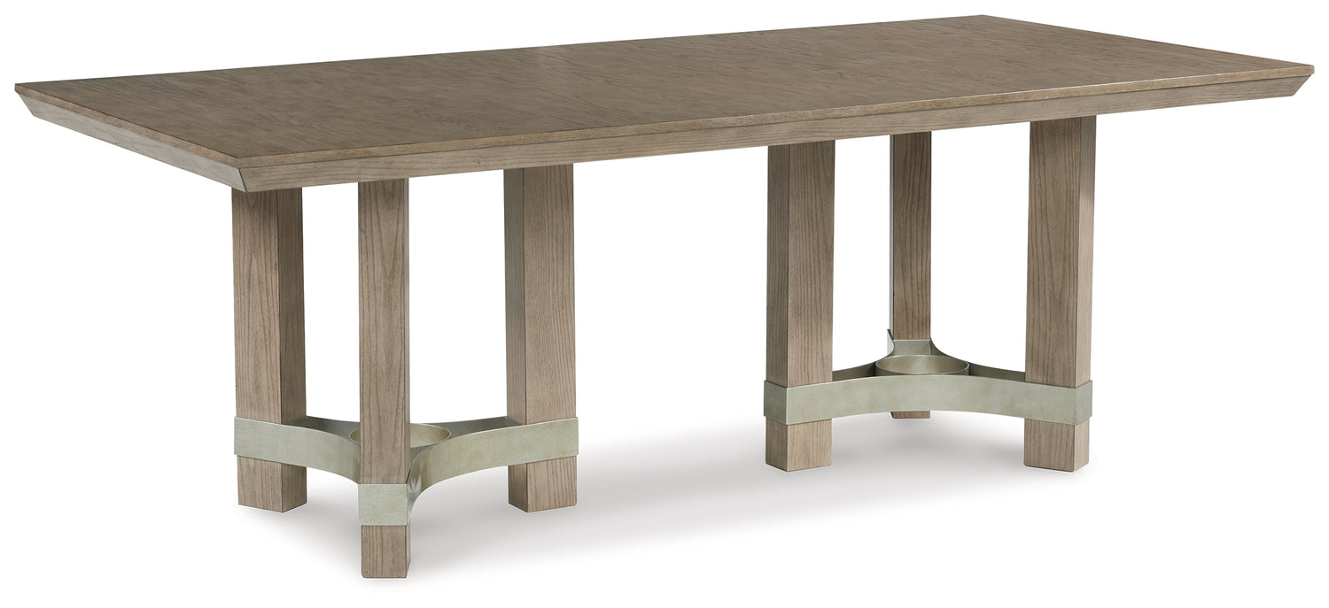 Furniture City Houma - Ashley Furniture - Chrestner Dining Table - Rectangular Dining Room Table / Gray - D983-25