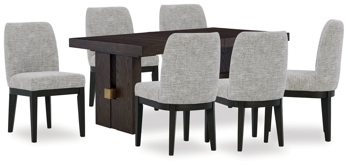 Furniture City Houma - Ashley Furniture - Burkhaus Dining Table and 6 Chairs - Dining Table and 6 Chairs - D984D8