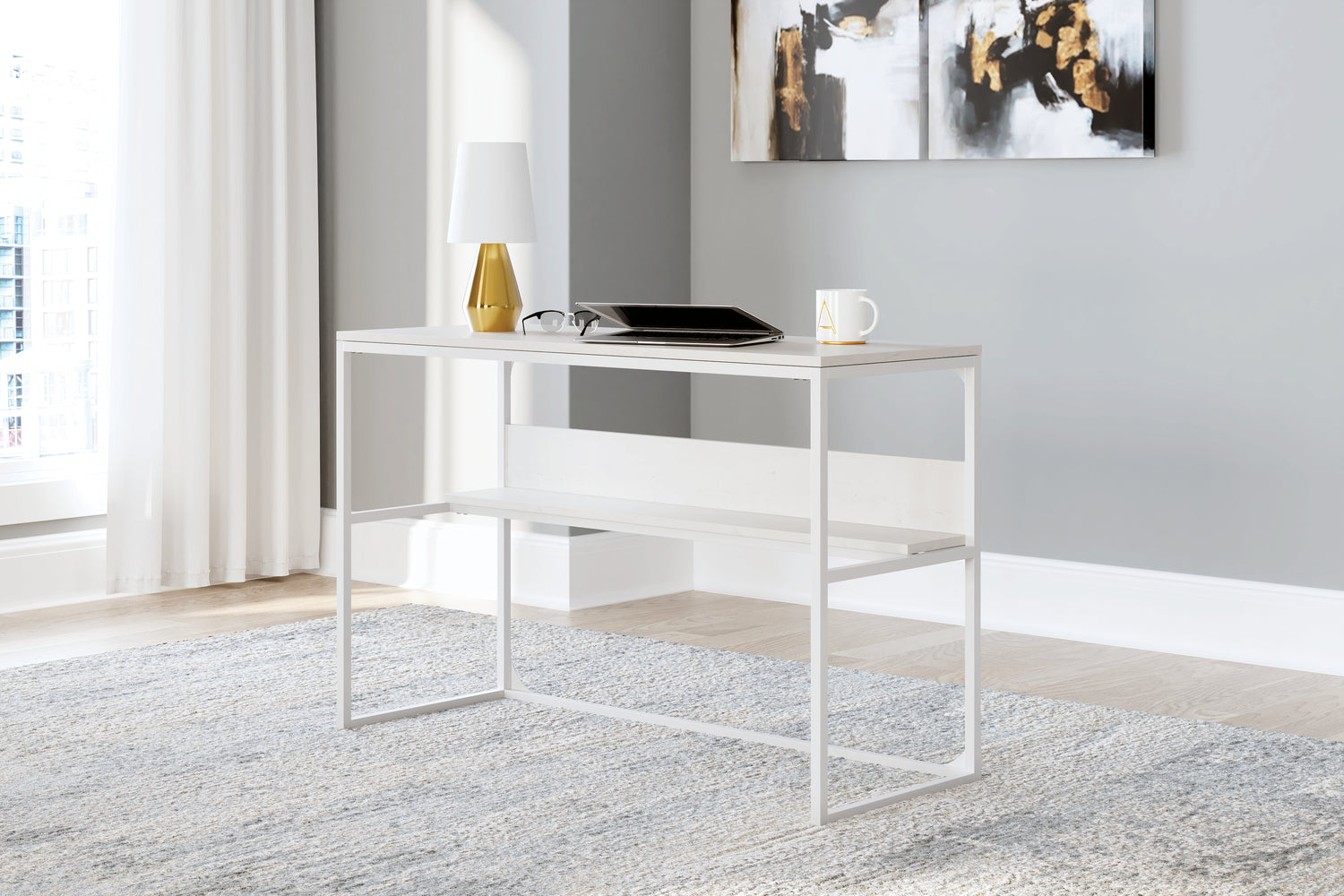 Furniture City Houma - Ashley Furniture - Deznee Home Office Desk - Home Office Desk - H162-14