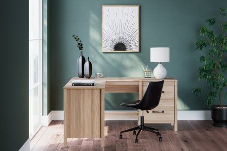 Furniture City Houma - Ashley Furniture - Battelle 60" Home Office Desk with Return - 60" Home Office Desk with Return - H3929H1