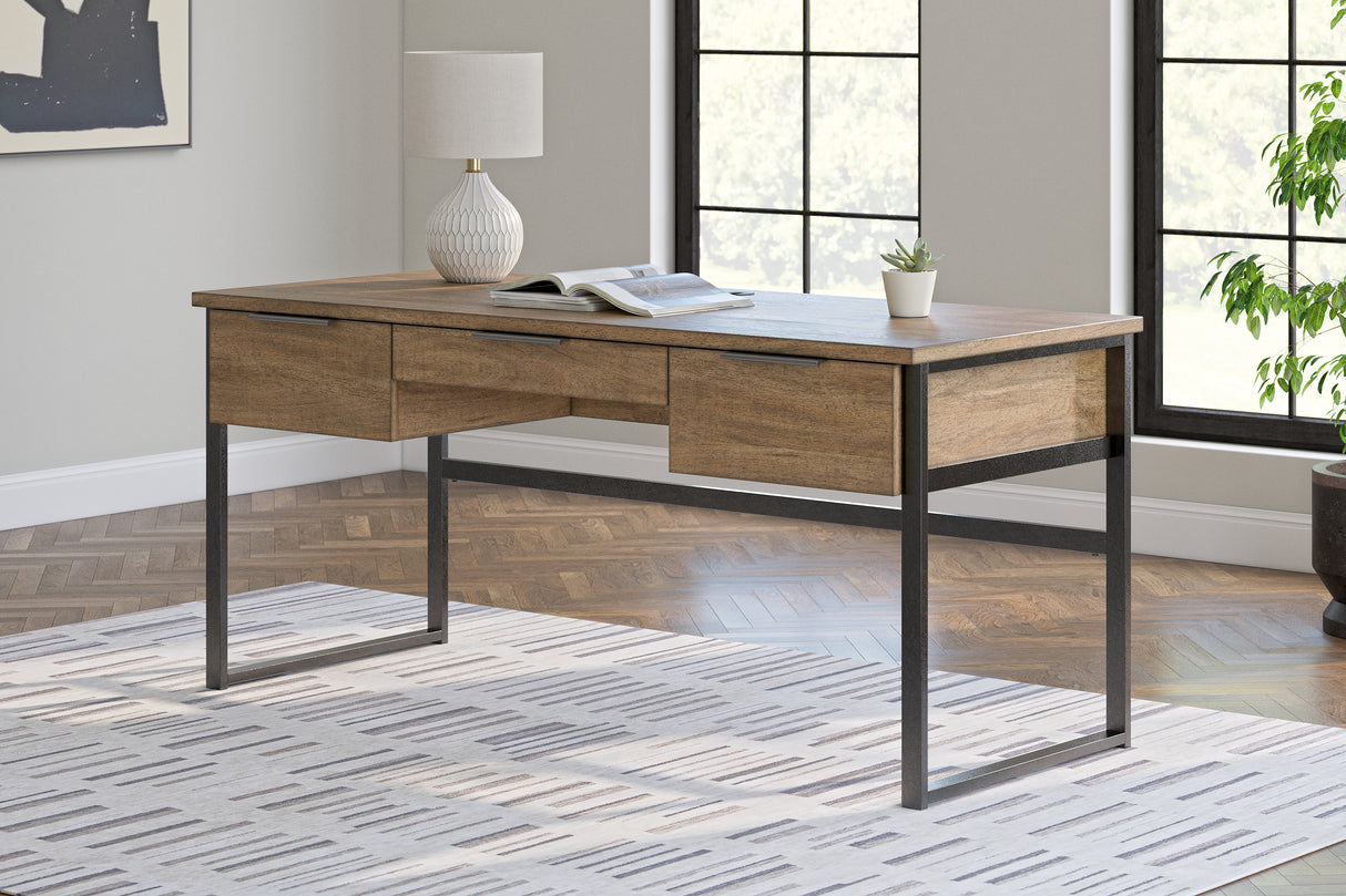 Furniture City Houma - Ashley Furniture - Montia 67" Home Office Desk - Home Office Desk - H632-44