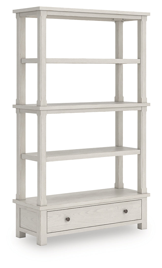 Furniture City Houma - Ashley Furniture - Robbinsdale 75" Bookcase - Bookcase / Antique White - H742-70