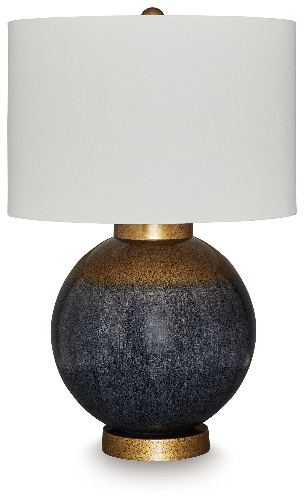 Furniture City Houma - Ashley Furniture - Adara Table Lamp - Metal Table Lamp (1/CN) / Blue/Gold Finish - L207564