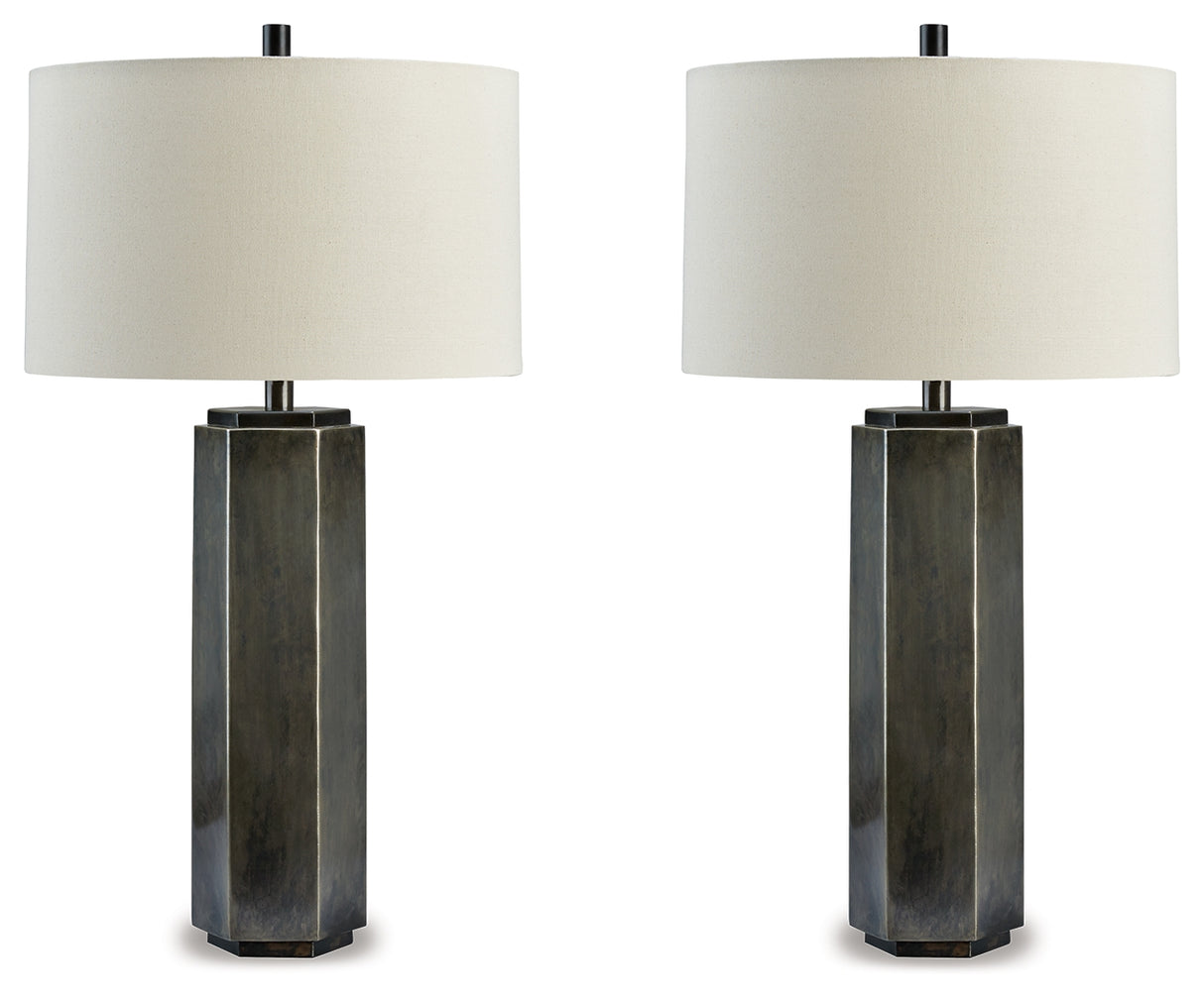 Furniture City Houma - Ashley Furniture - Dirkton Table Lamp (Set of 2) - Table Lamp (Set of 2) - L208324X2