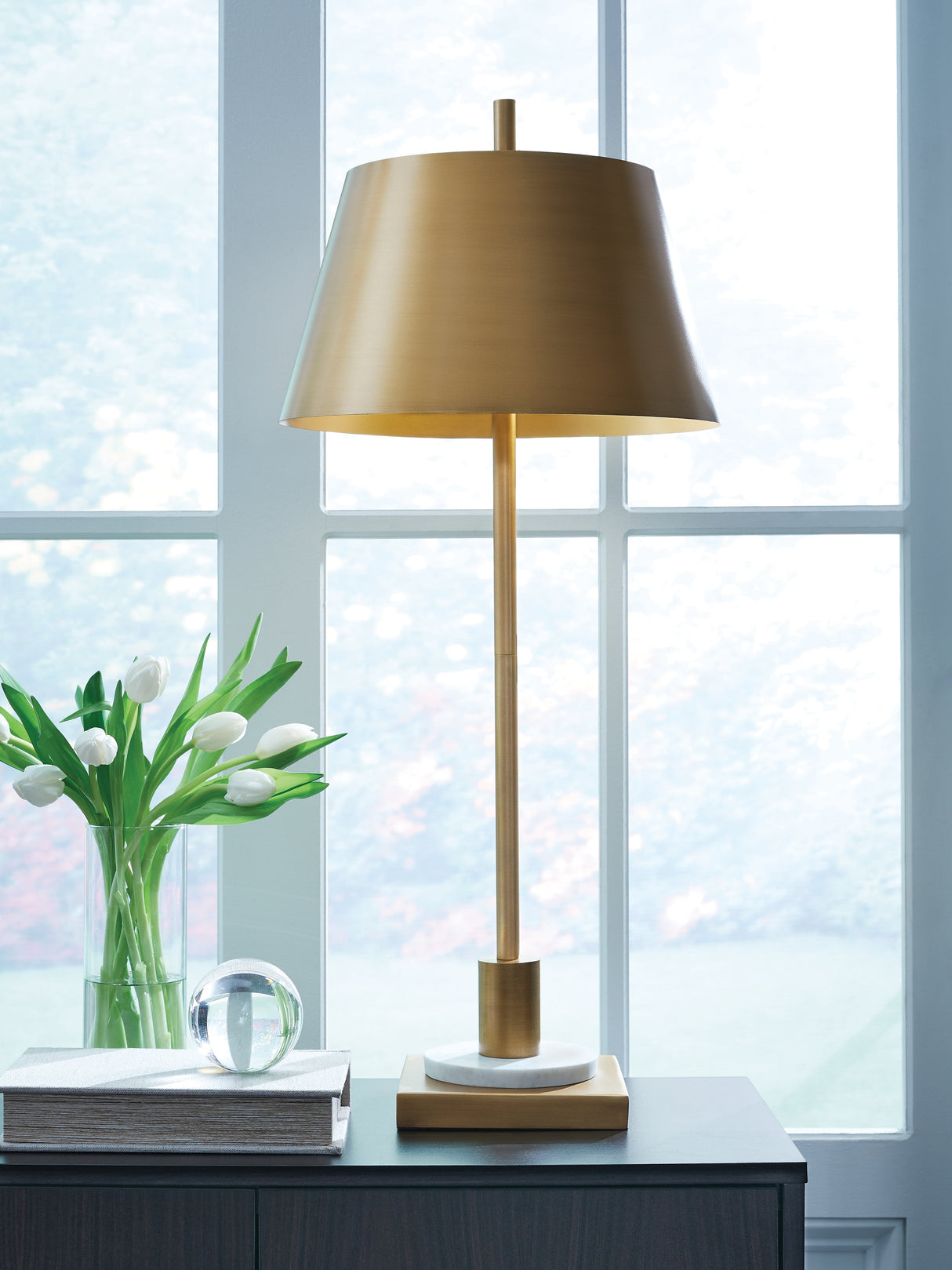 Furniture City Houma - Ashley Furniture - Fritzburn Table Lamp - Metal Table Lamp (1/CN) - L208444