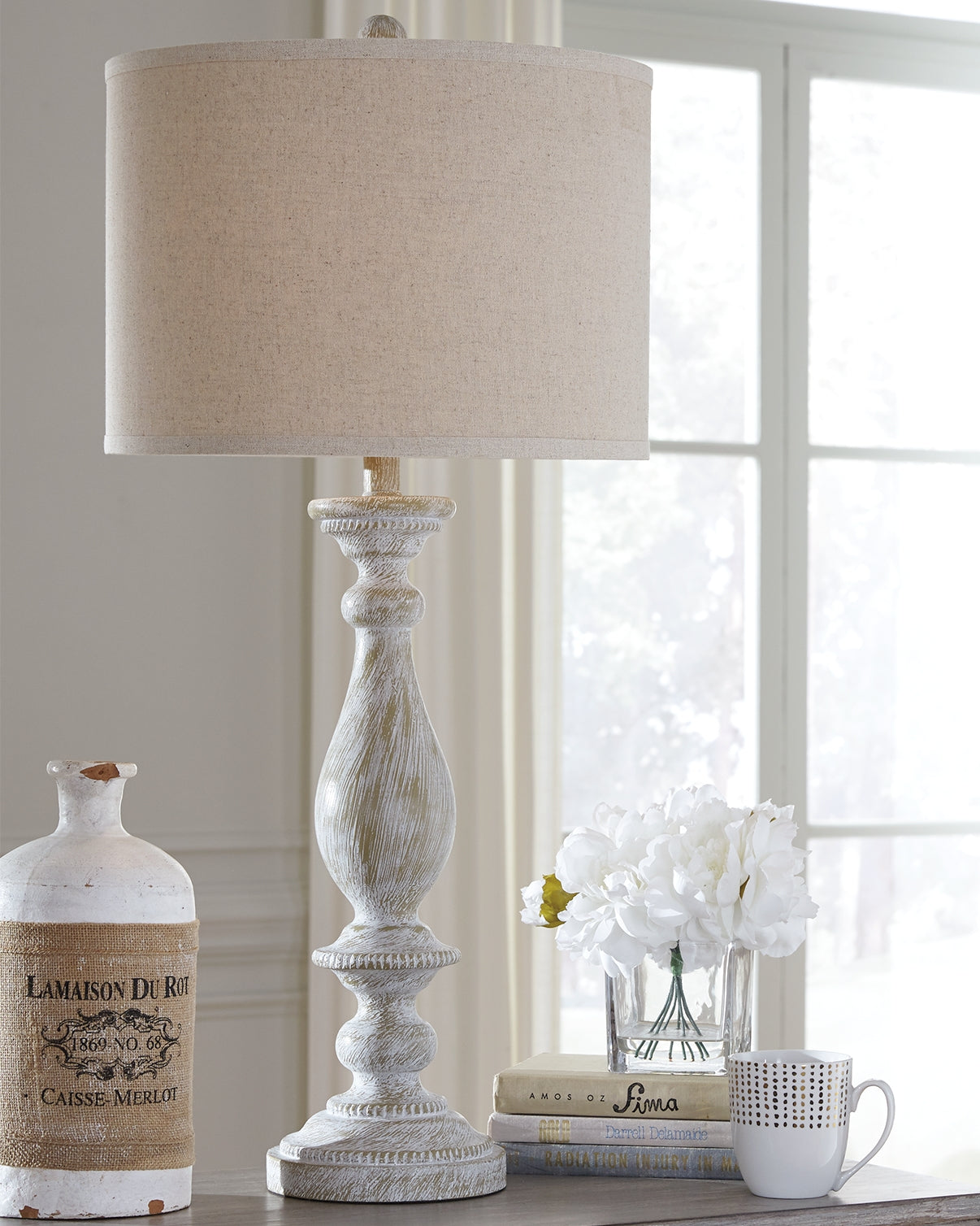 Furniture City Houma - Ashley Furniture - Bernadate Table Lamp (Set of 2) - Poly Table Lamp (Set of 2) - L235344