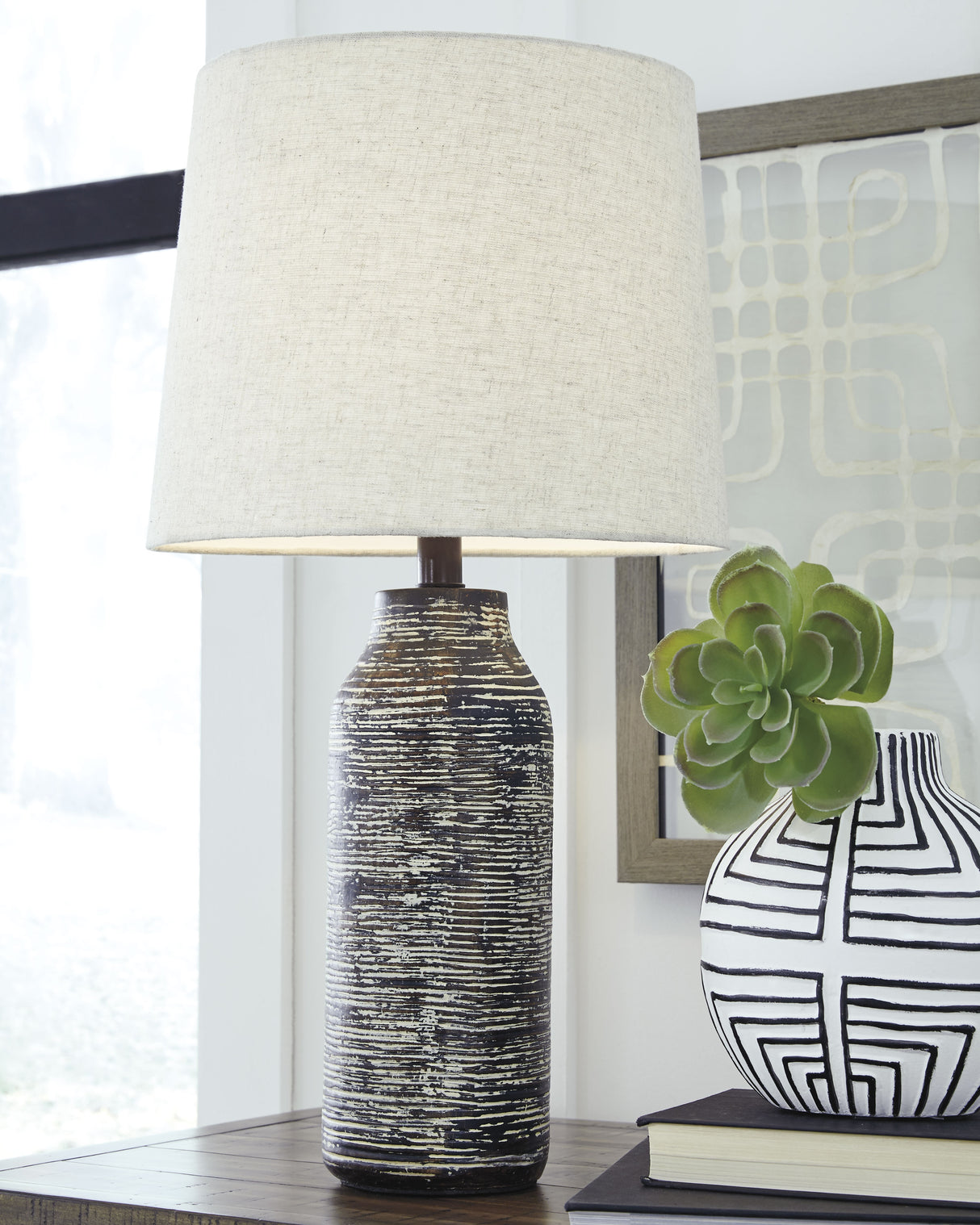 Furniture City Houma - Ashley Furniture - Mahima Table Lamp (Set of 2) - Paper Table Lamp (Set of 2) - L235584