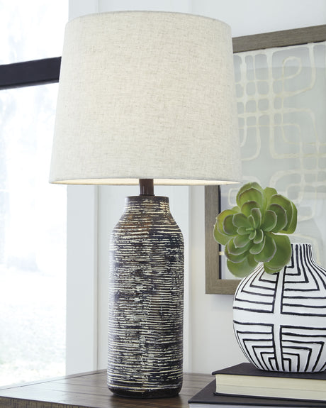 Furniture City Houma - Ashley Furniture - Mahima Table Lamp (Set of 2) - Paper Table Lamp (Set of 2) - L235584