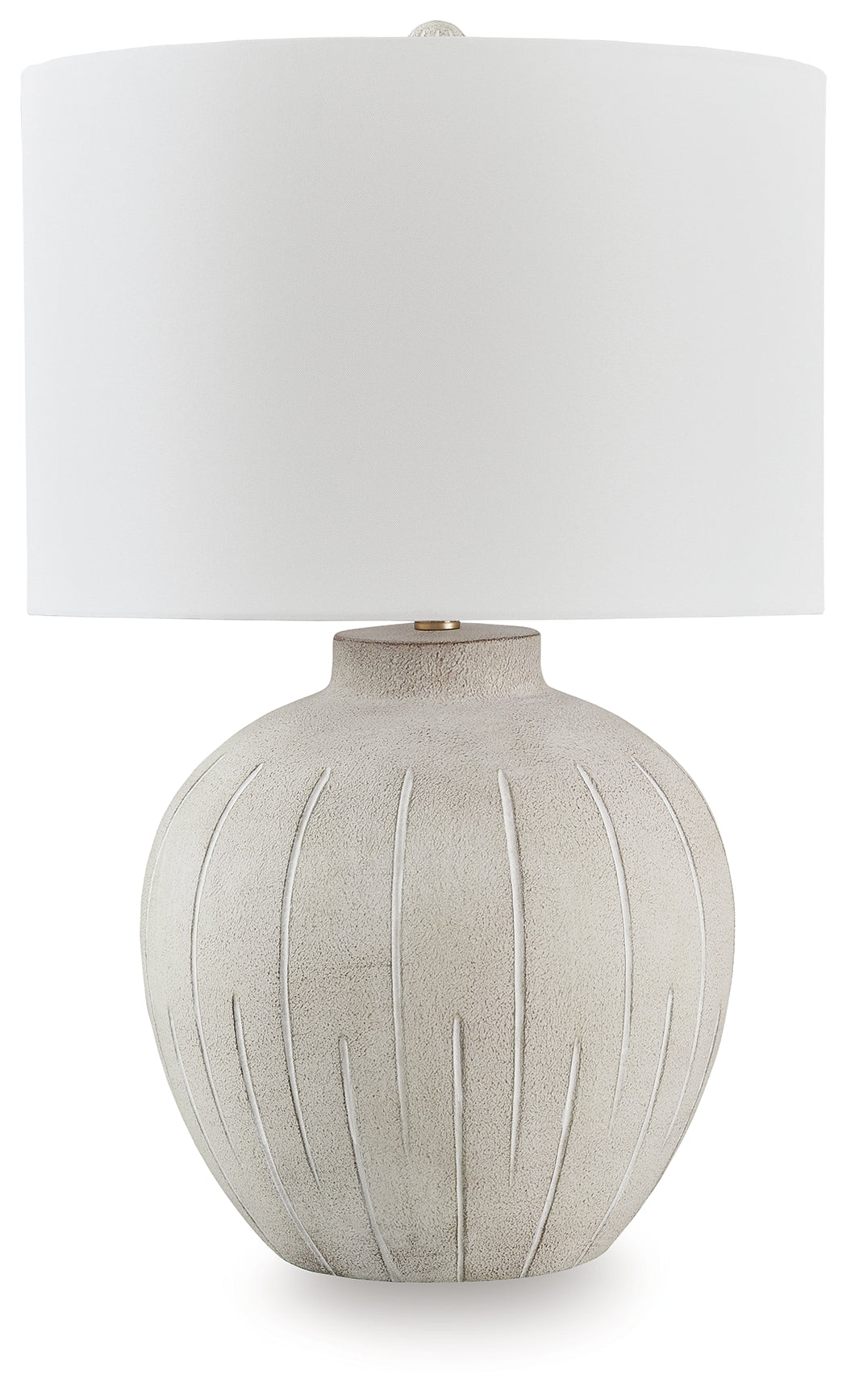 Furniture City Houma - Ashley Furniture - Calbert Table Lamp - Poly Table Lamp (1/CN) / Warm Gray - L235824