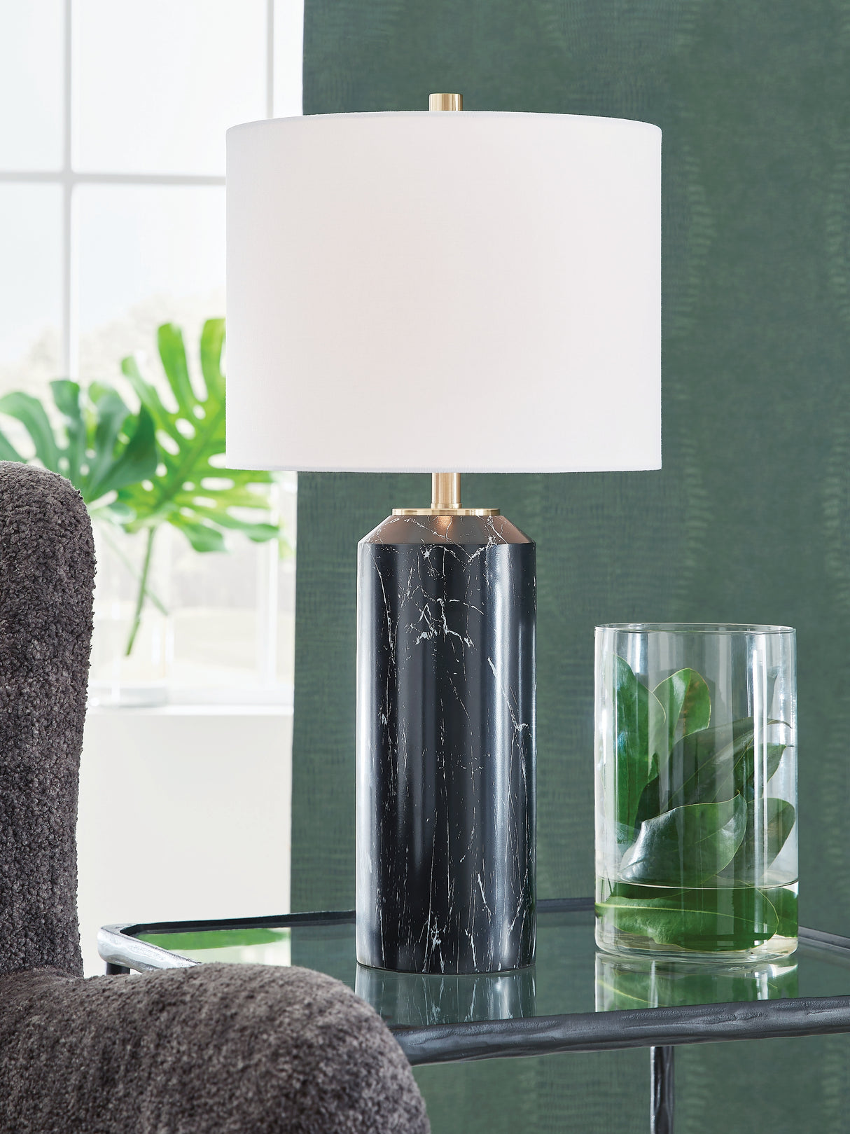 Furniture City Houma - Ashley Furniture - Hanzila Table Lamp - Poly Table Lamp (1/CN) - L236074