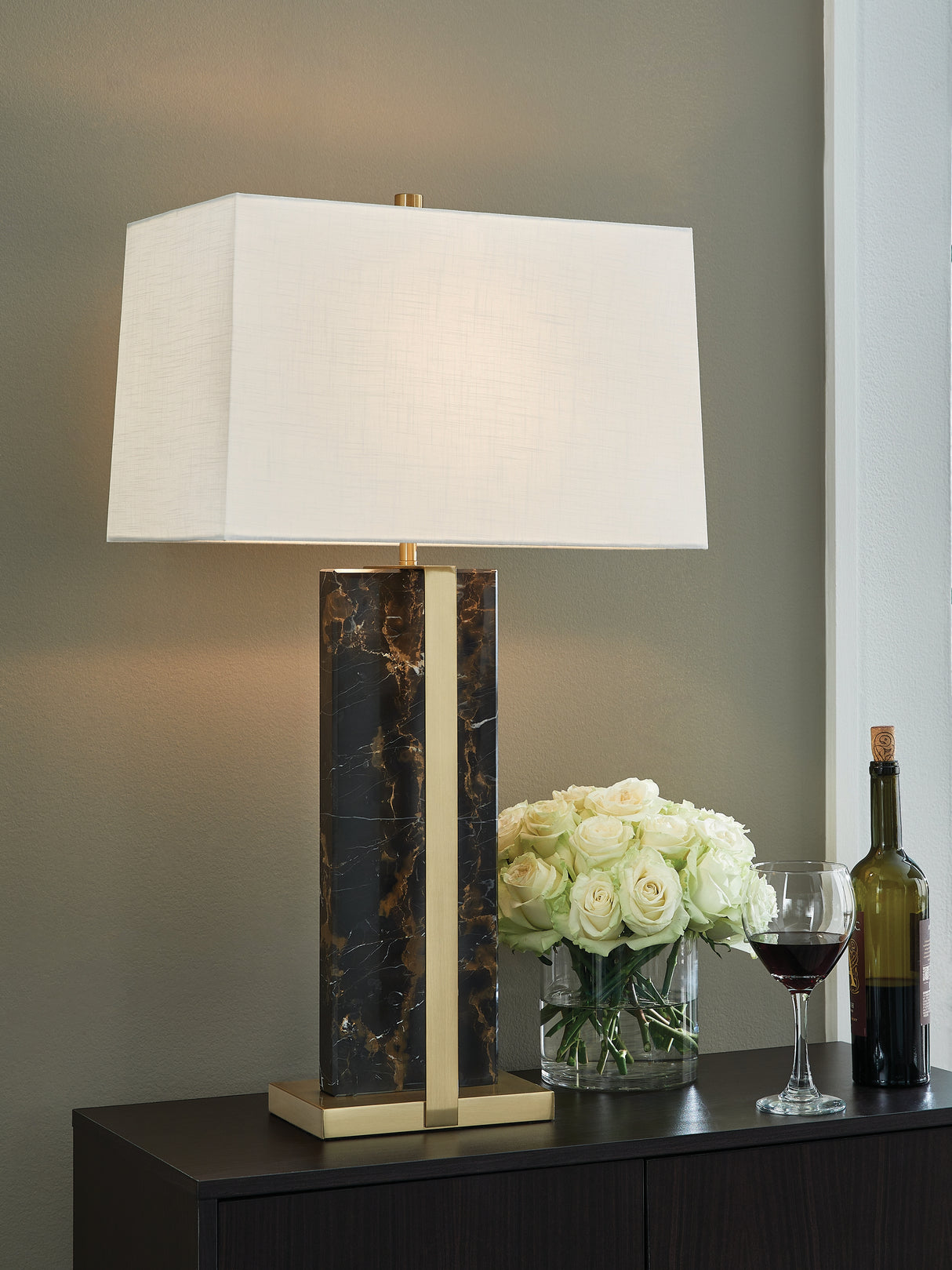 Furniture City Houma - Ashley Furniture - Neonish Table Lamp - Marble Table Lamp (1/CN) - L428984