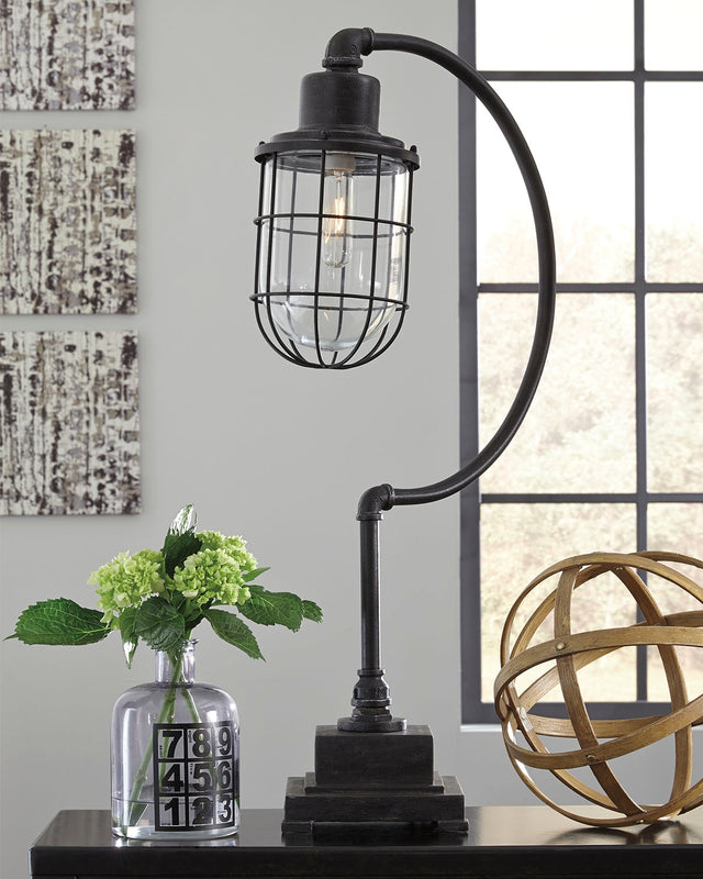 Furniture City Houma - Ashley Furniture - Jae Desk Lamp - Metal Desk Lamp (1/CN) - L734232
