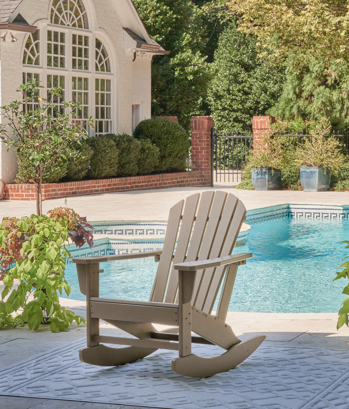 Furniture City Houma - Ashley Furniture - Sundown Treasure Outdoor Rocking Chair - Rocking Chair / Driftwood - P014-827