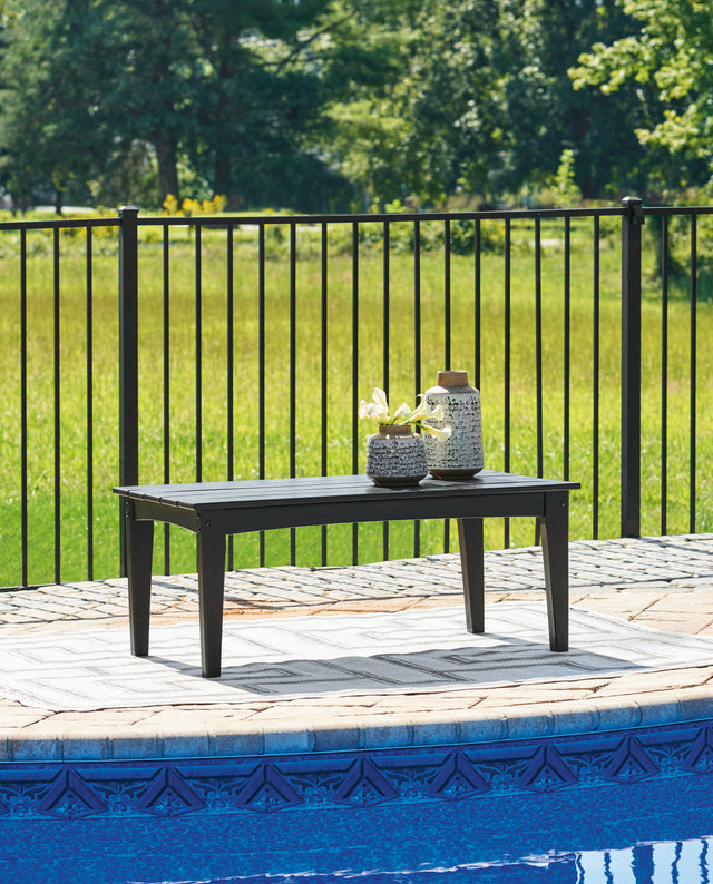 Furniture City Houma - Ashley Furniture - Hyland Wave Outdoor Coffee Table - Rectangular Cocktail Table - P108-701