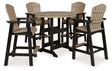 Furniture City Houma - Ashley Furniture - Fairen Trail Outdoor Counter Height Dining Table with 2 Barstools - Outdoor Counter Height Dining Table with 2 Barstools - P211P1