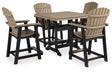 Furniture City Houma - Ashley Furniture - Fairen Trail Outdoor Counter Height Dining Table with 4 Barstools - Outdoor Counter Height Dining Table with 4 Barstools - P211P3