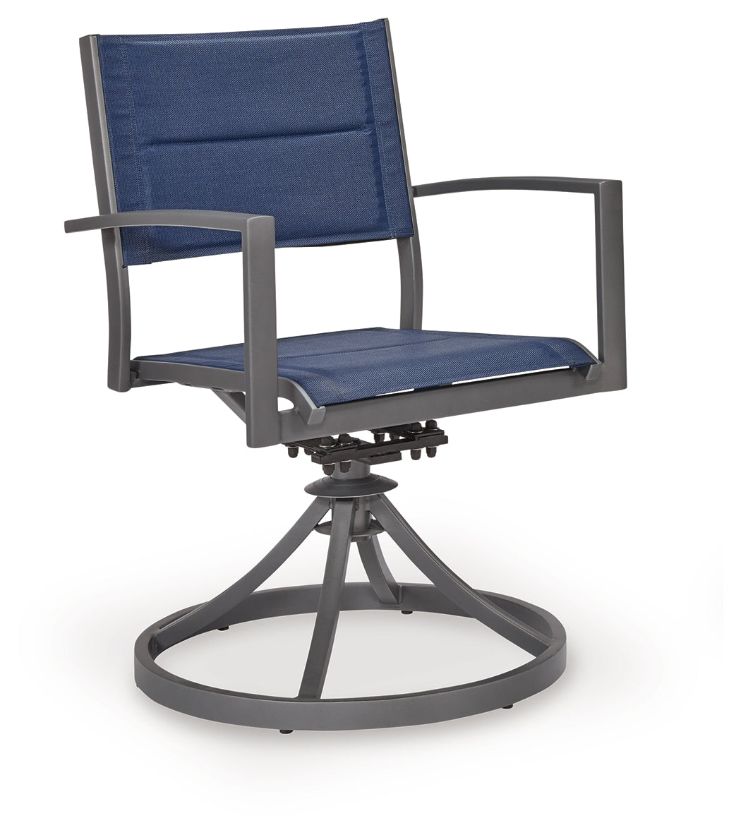 Rocky Creek Outdoor Sling Swivel Chair (Set of 2)