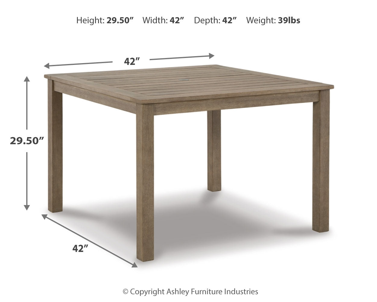 Aria Plains Outdoor Dining Table