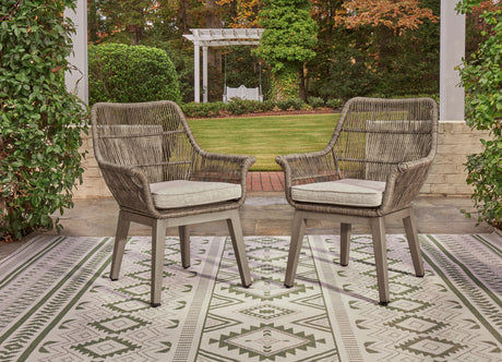 Furniture City Houma - Ashley Furniture - Beach Front Arm Chair with Cushion (Set of 2) - Arm Chair With Cushion (Set of 2) - P399-601A