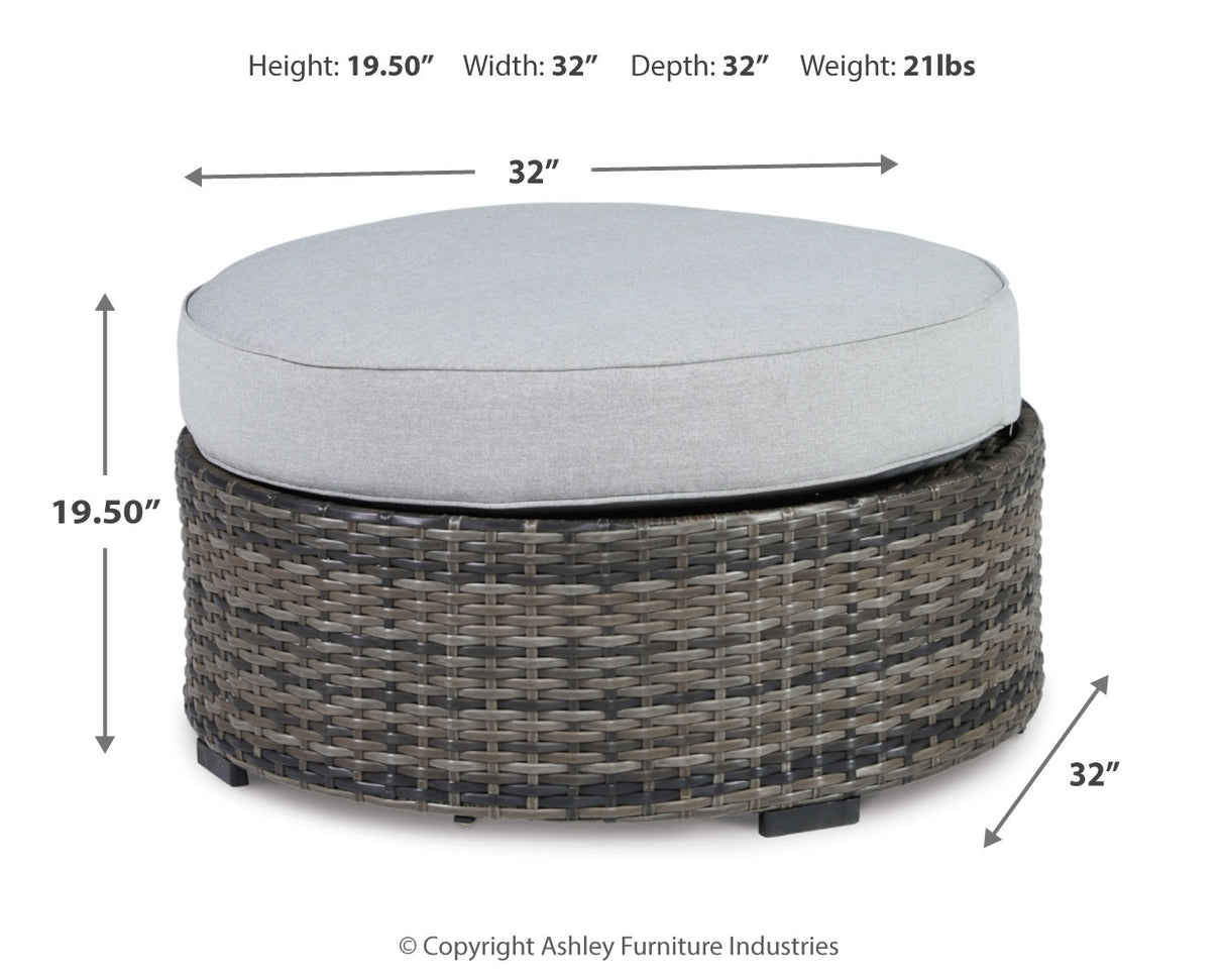 Harbor Court Ottoman with Cushion