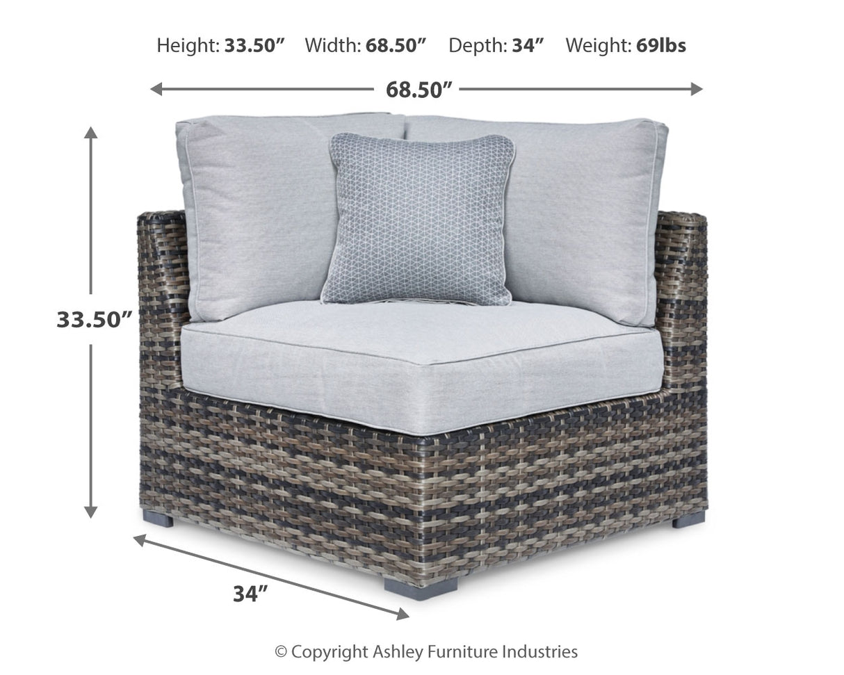 Harbor Court Corner with Cushion (Set of 2)