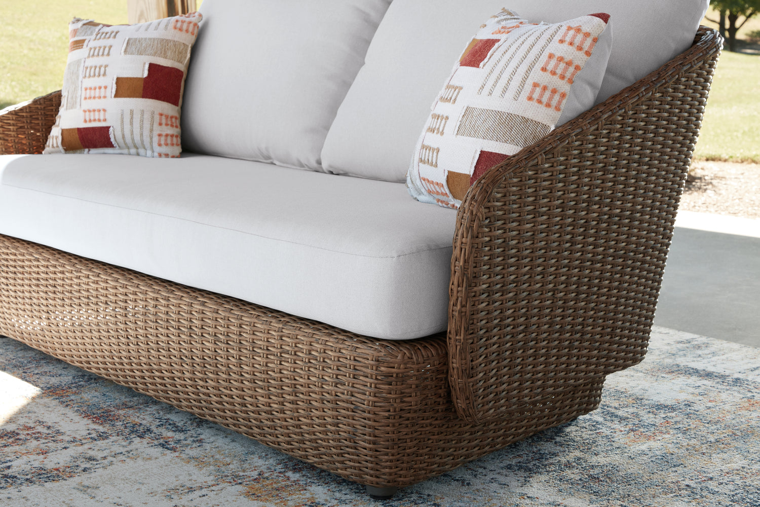 Double Point Outdoor Loveseat/2 Swivel Chairs (Set of 3)