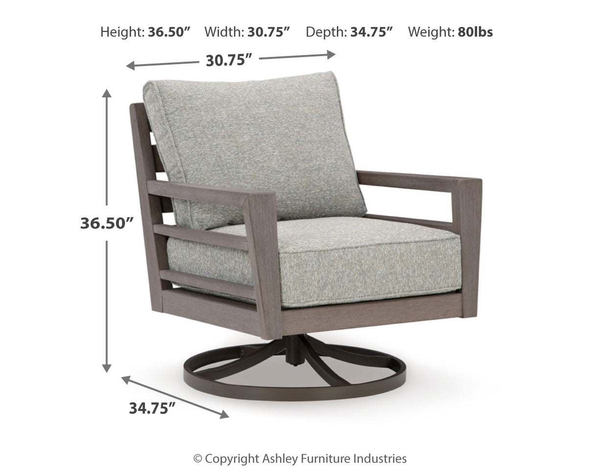 Hillside Barn Outdoor Swivel Lounge with Cushion