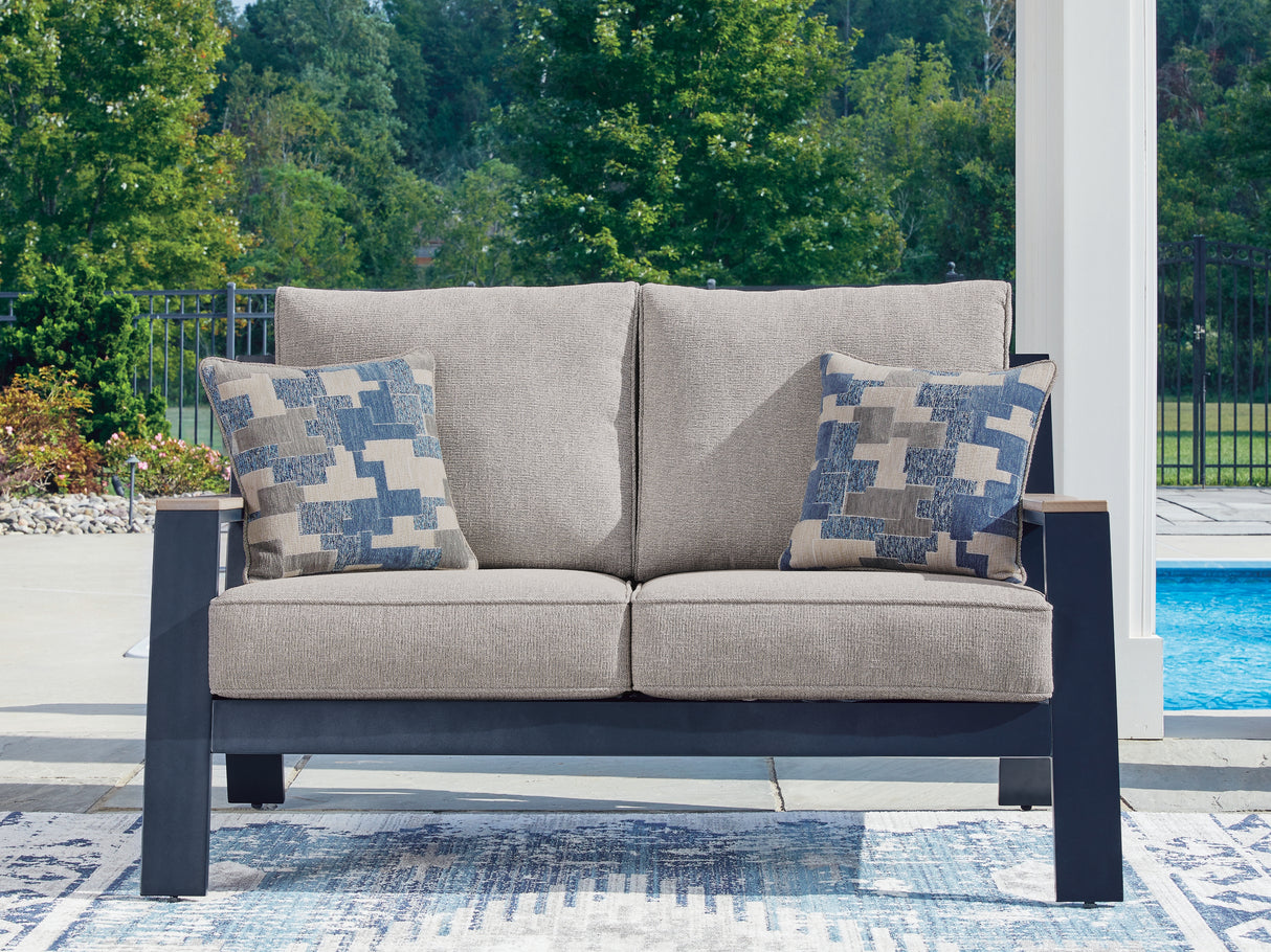 East Beach Outdoor Loveseat with Cushion