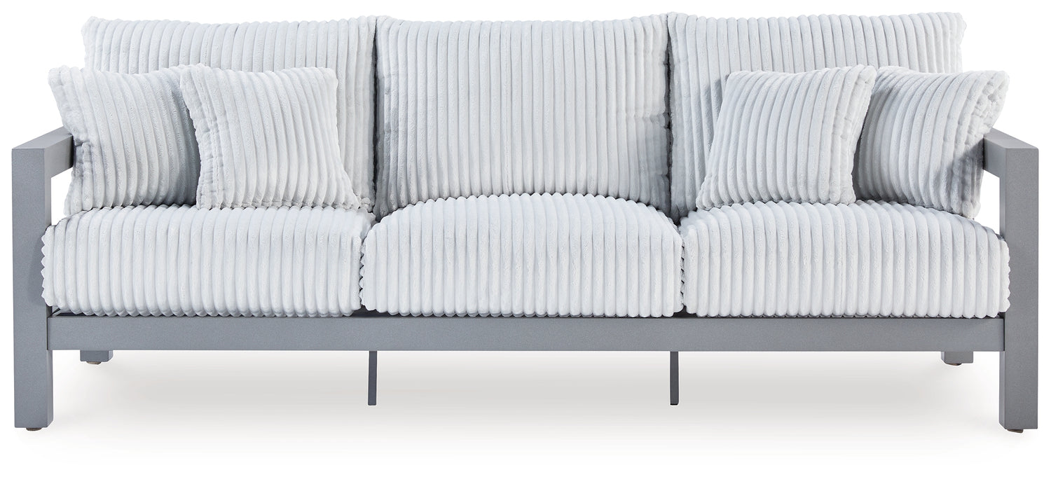 Hurley Park Outdoor Sofa, 2 Lounge Chairs and Coffee Table