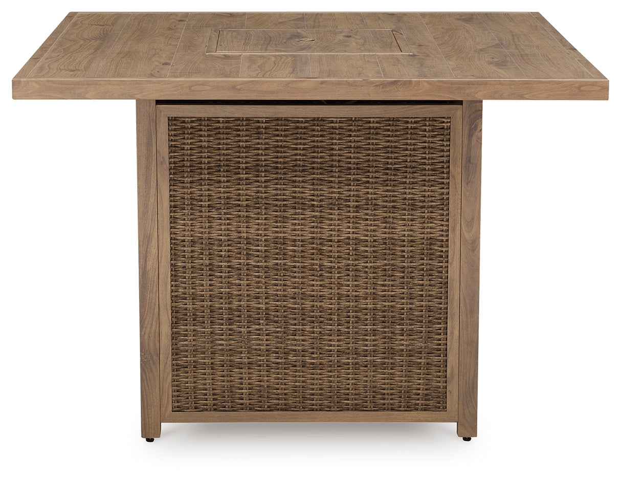 Walton Bridge Outdoor Bar Table with Fire Pit