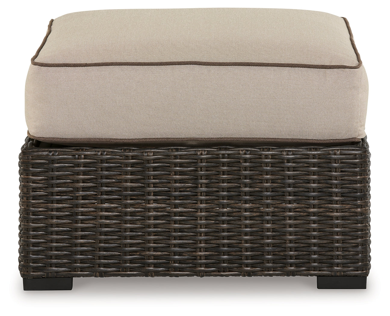 Coastline Bay Outdoor Ottoman with Cushion