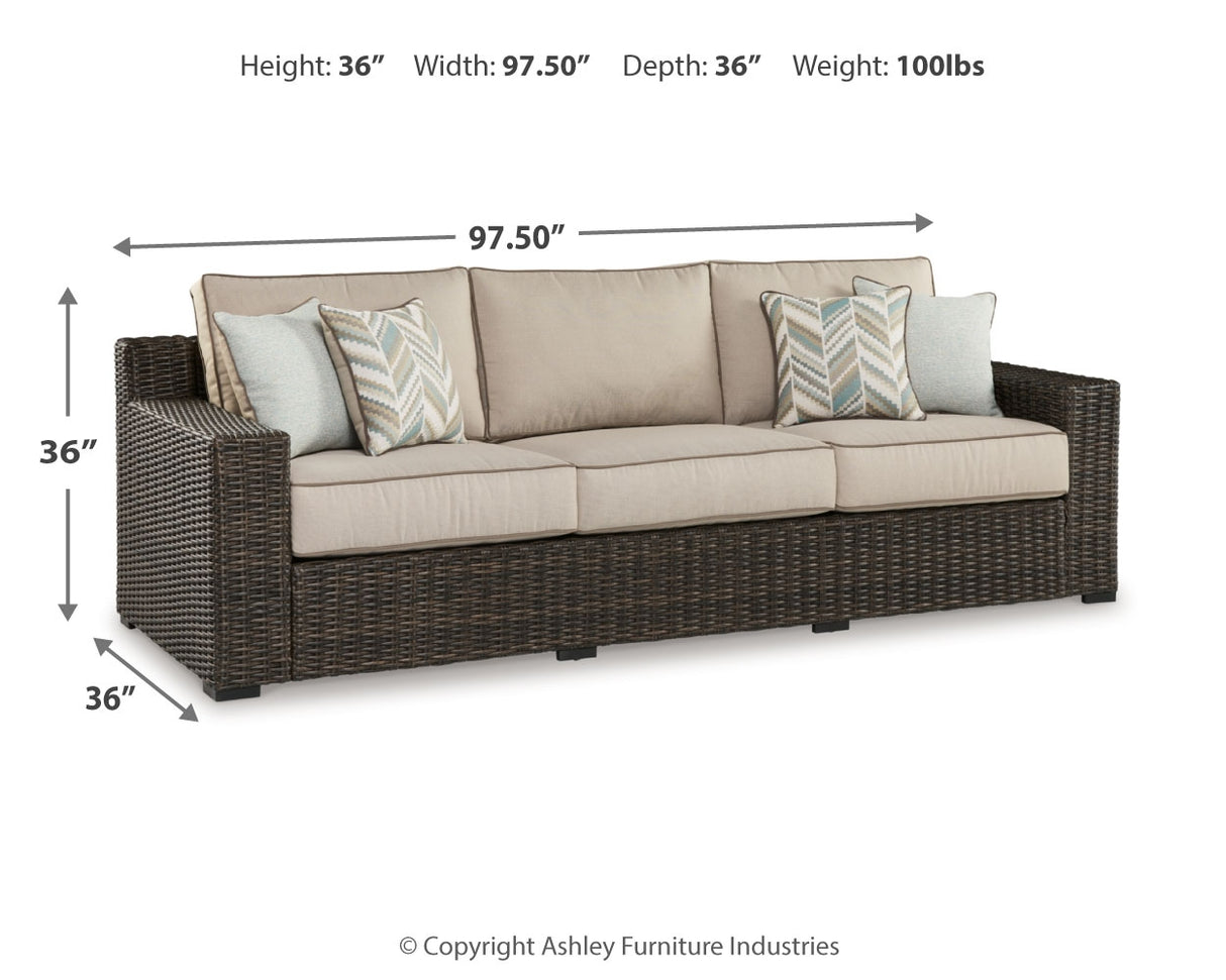 Coastline Bay Outdoor Sofa with Cushion