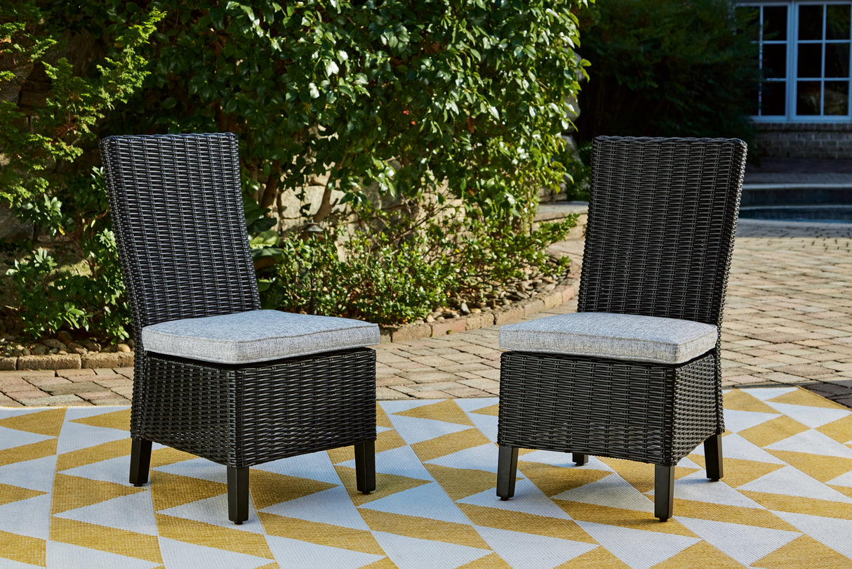 Furniture City Houma - Ashley Furniture - Beachcroft Outdoor Side Chair with Cushion (Set of 2) - Side Chair with Cushion (Set of 2) - P792-601