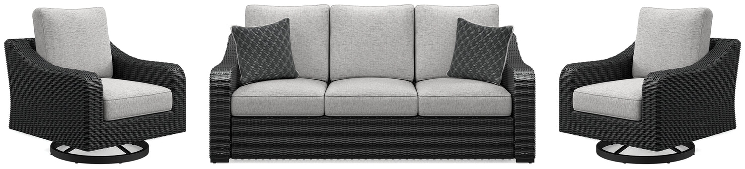 Beachcroft Outdoor Sofa and 2 Lounge Chairs