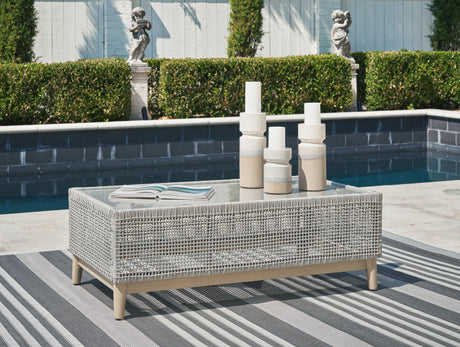 Furniture City Houma - Ashley Furniture - Seton Creek Outdoor Coffee Table - Rectangular Cocktail Table - P798-701