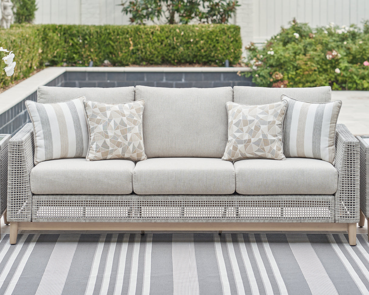 Furniture City Houma - Ashley Furniture - Seton Creek Outdoor Sofa with Cushion - Sofa with Cushion - P798-838