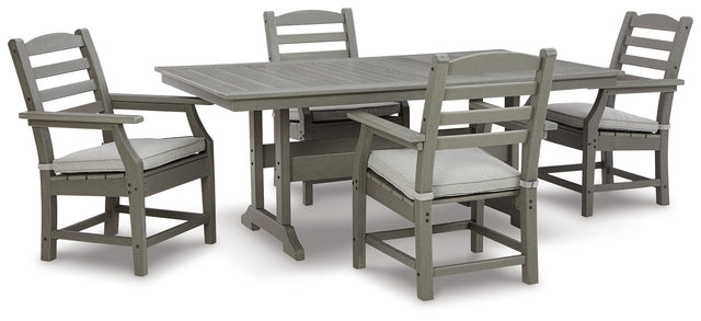 Furniture City Houma - Ashley Furniture - Visola Outdoor Dining Table with 4 Chairs - Outdoor Dining Table with 4 Chairs - P802P4