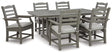 Furniture City Houma - Ashley Furniture - Visola Outdoor Dining Table with 6 Chairs - Outdoor Dining Table with 6 Chairs - P802P3
